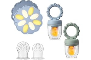 WeSweet Mangeoire à fruits pour bébé – Mangeoire à fruits en silicone pour bébé – Moules de congélation pour lait maternel pour bébé dentition et alimentation autonome