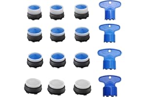 NUMLOT Aérateur de Mousseur Robinet à Économie d'Eau,M16/M18/M22/M24,16 Pièces Économiseur d'Eau Filtre, Aérateur pour Robinet, pour de Cuisine et de Lavabo de Salle de Bain