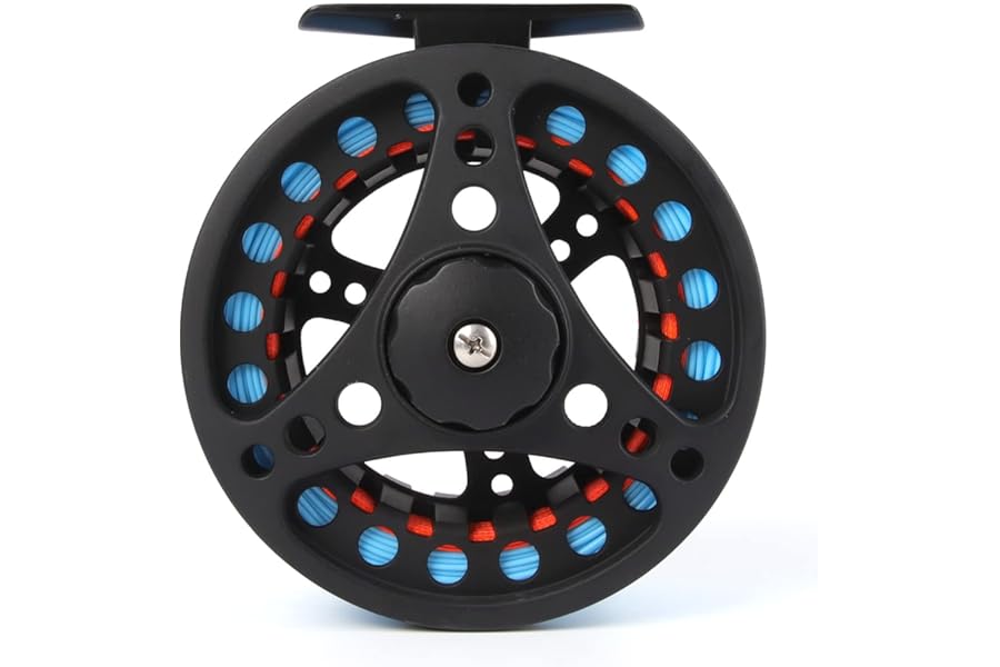 AnglerDream 1 2 3 4 5 6 7 8WT Fly Reel with Line Combo Large Arbor Aluminum Fly Fishing Reels