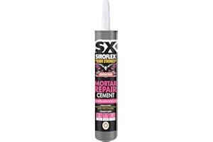 SIROFLEX SX Trade Strength Cement Grey Mortar Repair Cement 300ml - Ready to use repair mortar for Pointing jobs & Damaged Masonry Joints - Adheres without primer on Damp Surfaces - Interior & Exterior