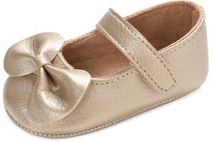 LACOFIA Scarpe Bowknot Primi Passi per Bambina Ballerine Neonata con Suola Morbida Antiscivolo