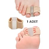 1 Adet Ayak Baş Parmak Kemik Eğriliği D&uuml;zeltici Aparat Halluks Valgus Parmak Koruyucu Atel Kumaş Silikon Baş Parmak Kemik Kor