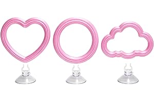 Betta Fish Toys, 3-Piece with Suction, Cup Heart Floating, Aquarium Decor