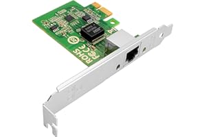 Euqvos PCIe Ethernet Network Card for Realtek RTL8125B Chipset PCIe 2.1 x1 2.5Gb Single Port RJ45 LAN Card Support Windows Server/Windows/Linux/VMware/ESX