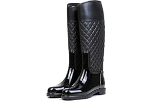 AONEGOLD Damskie kalosze do kolan kalosze wodoodporne buty przeciwdeszczowe