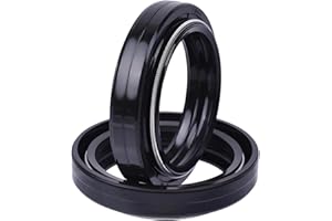 TERISASS Kit moto et joint antipoussière pour amortisseur de fourche avant moto Moto 41mm x 54mm x 11mm adapté pour GSX750F GSXR750 Matériau du caoutchouc Noir Couleur+ deauville fork dust seals de+huile de f