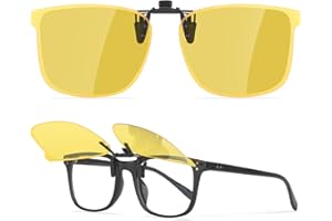 Nlieanuc Clips Lunettes de Soleil Polarisées - Clip Solaire pour Lunettes de Vue Hommes Femmes Surlunettes de Soleil Protection UV400