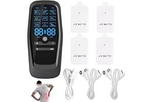 EXCELLAELITE 9-in-1 Period Simulator Machine for Men Blabk Labour Pain Simulator for Men,Period Pain Simulator for Men 9 Modes Electric Massager,Period Cramp Simulator for Pain Relief(with 4 Patches)