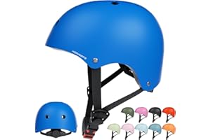 KORIMEFA Casco Bicicleta para Niños Casco Infantil Ajustable para Monopatín Patinaje Patinete BMX Esquiar, Casco para multibles Deportes niño niña de Edad de 3-13 años