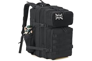 QT&QY Military Tactical Backpacks for Men Army Molle Daypack 25L/35L/45L Lage 3 Day Bug Out Bag Camping Hiking Rucksack with Bottle Holder