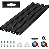 Cable Gutters, Magnetic Adhesive Cable Gutters, Cable Organizer for Hiding Computer, Gaming Table, Network, TV, Power Cable (