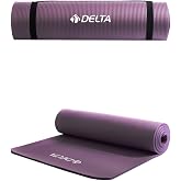 Delta Konfor Zemin 15 MM Taşıma Askılı Pilates Minderi Yoga Matı, Lila, 15 MM
