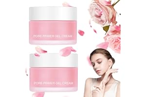 VYRTHALIS Pore Primer Gel Cream, 2 Pcs Gel Crème Primer Pores, Make-Up Basis Cream, Hydratant Maquillage Base Mate Maquillage Contrôle de lhuile Lisse Rides Crème Cosmétique, Teint Uniforme