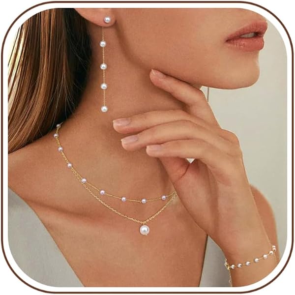 Collana Lelune - Young - Oro Bianco - Perle 4,5 - 5 mm -LLNK502