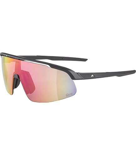 ALPINA Unisex - Volwassenen, HAWKEYE Sportbril, all black matt, One Size