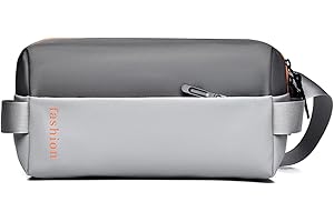 GUQTLUN Brusttasche Herren Sling Bag Crossbody Brusttaschen für Männer Multipurpose Leichte Umhängetasche Brusttasche Herren Klein für Freizeit Reise Sports