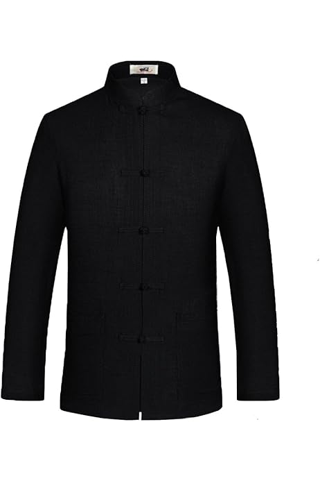 Tang Jacket ZooBoo Men's Chinese Tang Suit Jacket Linen Cotton