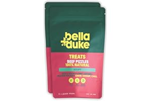 BELLA & DUKE Bella+Duke Beef Pizzles for Dogs 2 Pack - Natural Alternative to Dental Sticks - Chew for Cleaner Teeth & Gums - Ideal for Teething Pups - 100% Natural Grain-Free Dog Treats