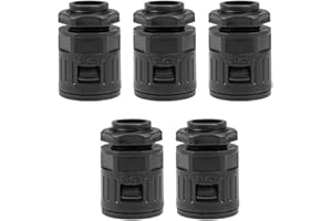 sourcing map Presse-étoupe câble Connecteur tube ondulé Pinces Tuyau AD21.2 vis M20 5Pcs