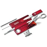 Victorinox 0.7300.T SwissCard Lite Ruby | B&uuml;y&uuml;te&ccedil;, bı&ccedil;ak, t&uuml;kenmez kalem ve tornavidalı c&uuml;zdan i&ccedil;in kredi kartı formatı. 82 x