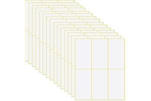 VALICAER 180 sztuk samoprzylepnych uniwersalnych etykiet samoprzylepnych, do gospodarstwa domowego, 5 x 10 cm, białe, puste etykiety adresowe na butelki, segregatory