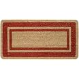 emmevi Zerbino Ingresso Antiscivolo Salva Gradino Scala 25x69 Assorbente Tappeto Morbido MOD.Ischia SALVAGRADINO Fiore Bordeaux