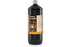 Höfer Chemie 6 x 1 L FLAMBIOL® Huile Haute pureté pour Torches de Jardin, Lampes à Huile et lanternes tempête - avec Bouchon de sécurité Enfant