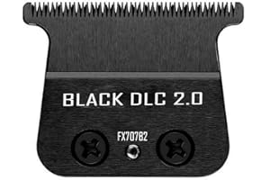 AUDOC FX707B2 Lames de rechange pour tondeuse BaBylissPRO FX787 & FX726, lames de rechange DLC compatibles avec les lames de tondeuse BaByliss Noir
