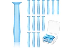 TUCNOEU 15pcs Contact Lens Remover Tool with Storage Box, Soft Rubber Eye Contact Lens Plunger Suction Cup Lenses Inserter Tools Ideal for Travel and Daily Use