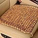 Produktbild QIHANGCHEPIN Natürliche hölzerne Korn-kühle bequeme Kissen, Auto-Holz-Kissen-bequeme Massage-kühlende Sommer-Kissen verwendbar für Auto, Haus, Büro, Paket 1 45cm * 45cm (braun, beige Brown) ( Farbe : Meter brown )