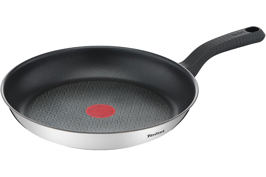 Tefal Comfort Max - Sartén de 26 cm, Apto inducción, antiadherente, revestimiento titanio, Thermo-signal,apto lavavajillas y 