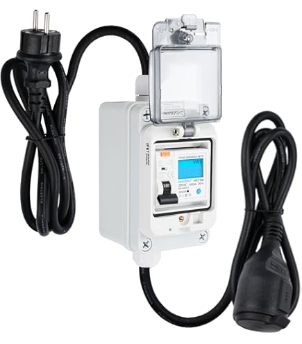 Digitale stroommeter, 230 V, draagbaar energieverbruik, digitale