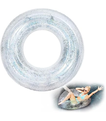Licorne Gonflable JOYIN Avec Paillettes - 129x85x82 Cm - Flotteur Piscine Ou Plage - Pour Enfants 3+ Ans