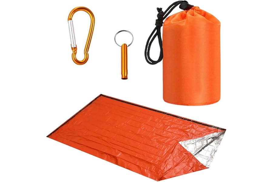 Emergency Thermal Sleeping Bag & Bivvy Sack – Compact Shelter for Outdoor Adventures & Survival Situations
