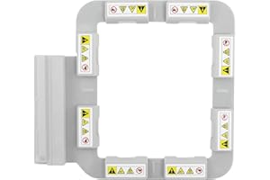 Sew Tech Cerceau à broder magnétique pour Brother Innov-ís NQ1700E NQ1600E NV880E Stellaire XJ1 XE1 Dream Machine XV8550D Luminaire XP2 XP3 V3LE Quattro 6000D Cadre magnétique puissant 10,2 x 10,2 cm
