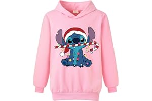 XPIALONG Blue Cat Boys Girls Pullovers Hoodies Children's Xmas Tops Jumper