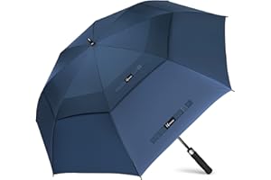 NINEMAX Paraguas Golf Grande 62/68 Inch, Paraguas Golf Apertura Automática Rresistente al Viento Paraguas Gigante para Hombre Mujeres