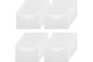 ‎GOYADA GOYADA 60 Stück Dokumententasche A5 Transparent, Dokumententasche Transparent A5 aus Polypropylen, Dokumententasche A5 mit Druckknopf für die Aufbewahrung von Dokumenten und Umschlägen