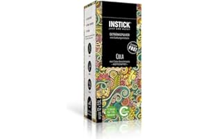 INSTICK JUST ADD WATER Instick Napój instant, bez cukru, o smaku coli, 12 saszetek, na 12 x 1,5 l, proszek do przygotowania napoju, wegański, niskokaloryczny, z witaminą C, aromatyzowany