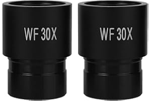 QQ CAT 1 Paire d'oculaires WF30X pour Microscope Grand Angle Interface 23,2 mm Microscope Biologique Grand Champ – Noir