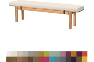 DQWJYYDS Cuscino per panca da giardino 140x35x3 CM Cuscino imbottito per panca sedie a sdraio altalena patio interno panche da giardino esterne Sedili Pranzo Per Cucina,Cachi