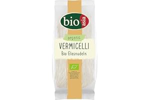 BIOASIA Bio Fideos de cristal, fideos largos de cristal hechos con almidón de guisante bio , naturalmente veganos y sin gluten, 1 x 100 g