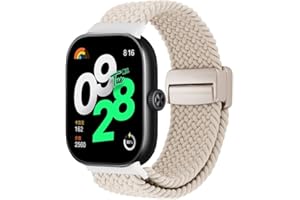 GOODZWETCH Pleciony pasek do Xiaomi Mi Smart Band 8 Pro / 9 Pro / Redmi Watch 4 / Watch 5 dla kobiet i mężczyzn, sportowy pasek zastępczy, elastyczny nylonowy pasek do zegarka z zapięciem magnetycznym