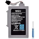LCLEBM 3600mAh Wii U Rechargeable Battery Replacement Pack for Nintendo Wii U, Wii U Gamepad Controller AC1748 AC1612, Wup-01