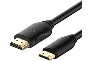 Rankie Kabel Mini HDMI na HDMI, wysoka prędkość, obsługuje Ethernet 3D i Audio Return, 4,5 m, czarny