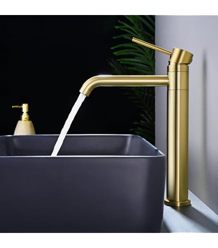 Rubinetto Monocomando Per Bidet Fabbricato In Ottone Nero E Oro Rosa Con Collo Dritto Svezia Imex - 5