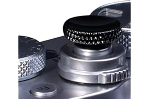 VKO Weichen Auslöseknopf Kamera-Taste geeignet für Fujifilm X-T30 X-T20 X-T4 X-T3 X-T2 X-PRO3 X-PRO2 X100S X100T X100F X30 X-E3 X-E2S RX1R RX10 II III IV M10 Konkaver Oberfläche Schwarz (2 Stück)