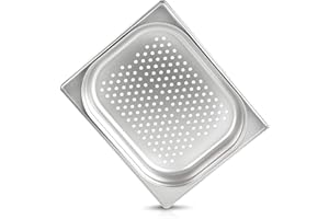 jokobela GN Behälter :: gelocht :: geeginet für Gaggenau/Miele/Siemens Dampfgarer (Edelstahl/Spülmaschinentauglich, Gastronorm 1/2, B 32,5 x T 26,5 x H 4,0)