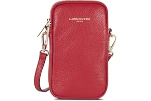 LANCASTER | Dune - Pochette smartphone Cuir de Vachette Grainé Rouge