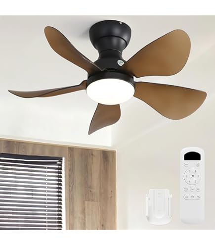 Sofucor Plafondventilator met licht, 132 cm, 6 snelheden